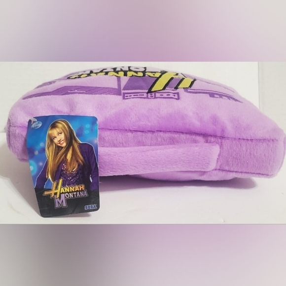 Disney Hannah Montana Stereo Radio Speaker Plush Pillow Purple New - Picture 8 of 11